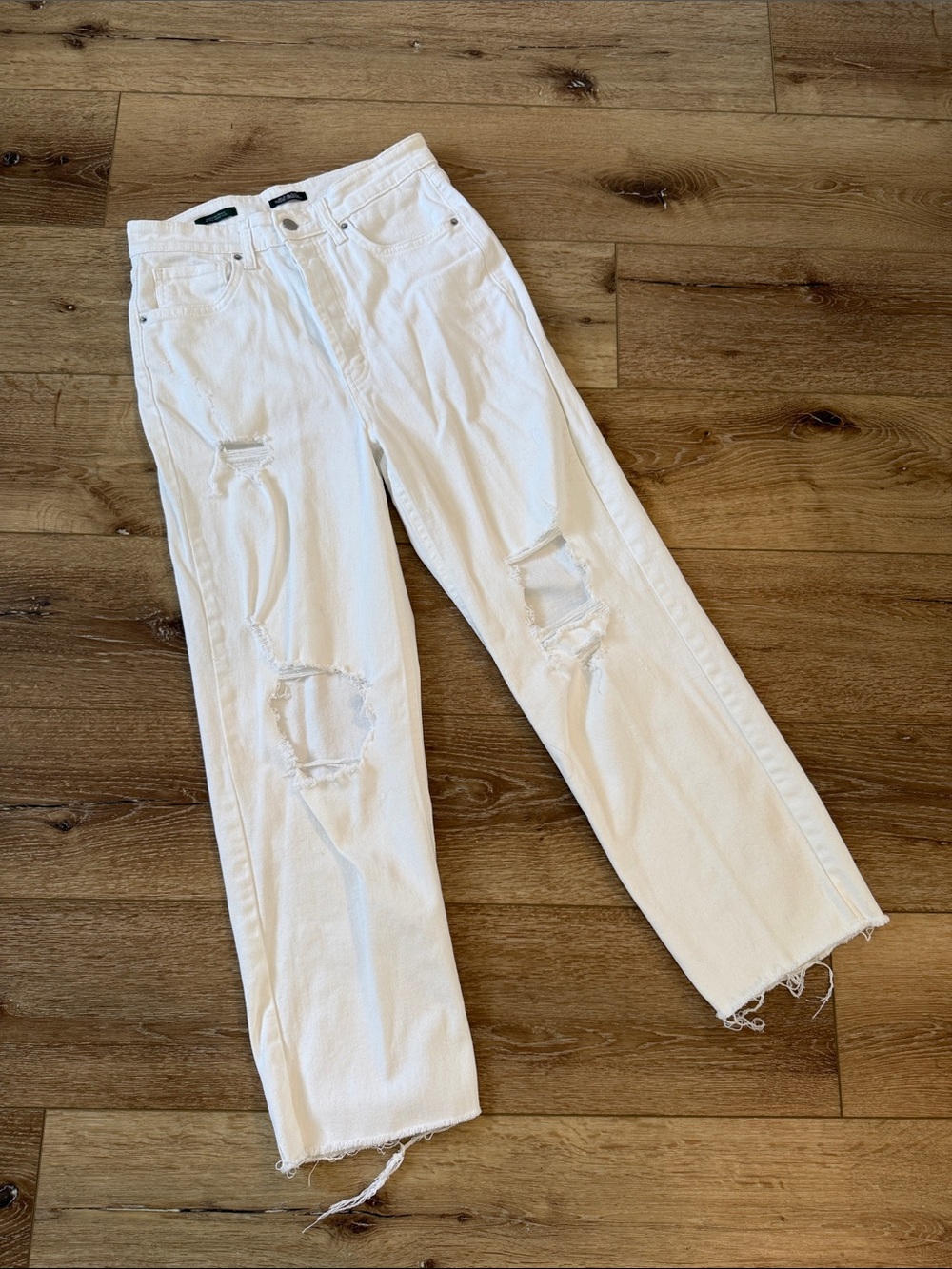 wild fable White High-Rise Straight Jeans